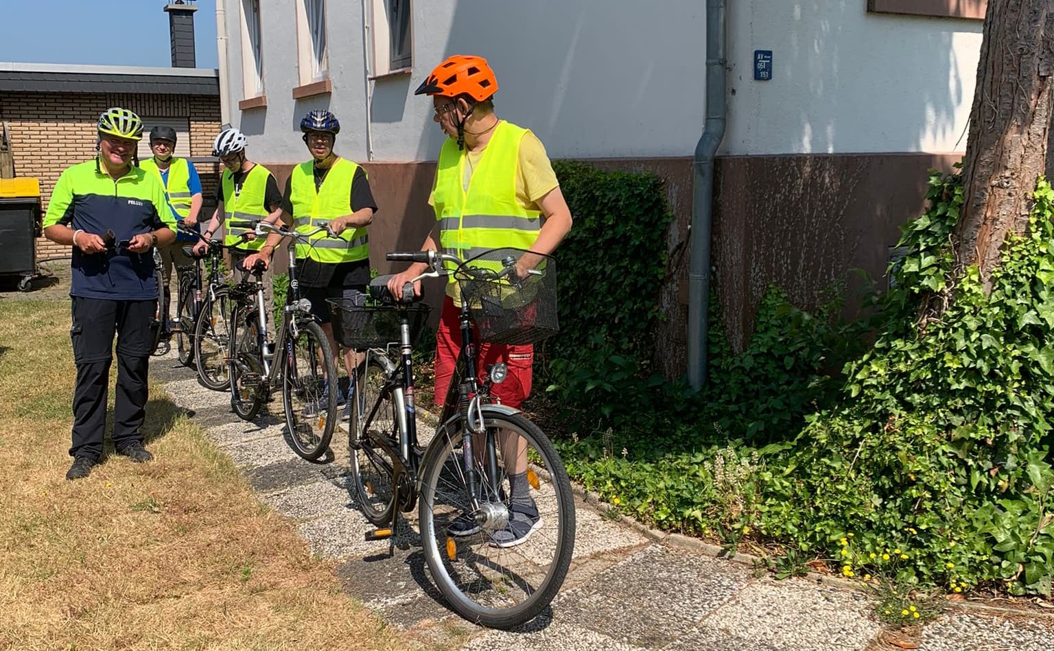 Fahrradschulung in der besonderen Wohnform Rahestraße
